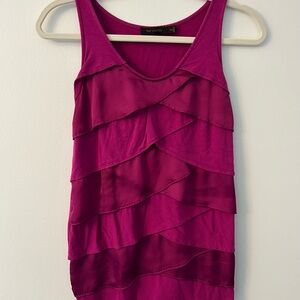 The Limited Women's Fuchsia Layered Tank Top